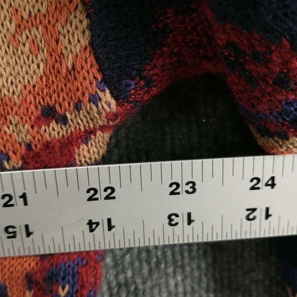 Adyson Parker Women's Open Front Cardigan Knit Sweater Multicolor L Abstract - Picture 12 of 12